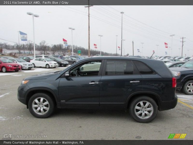 Pacific Blue / Gray 2011 Kia Sorento LX AWD
