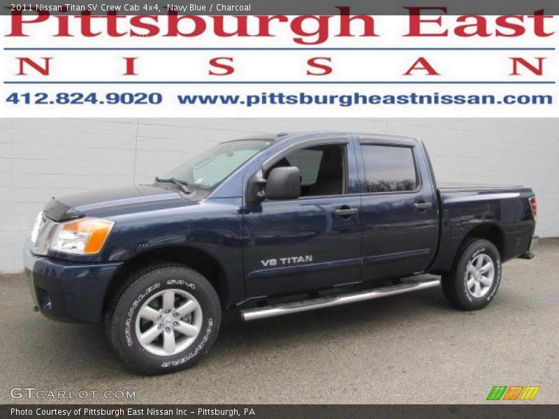 Navy Blue / Charcoal 2011 Nissan Titan SV Crew Cab 4x4