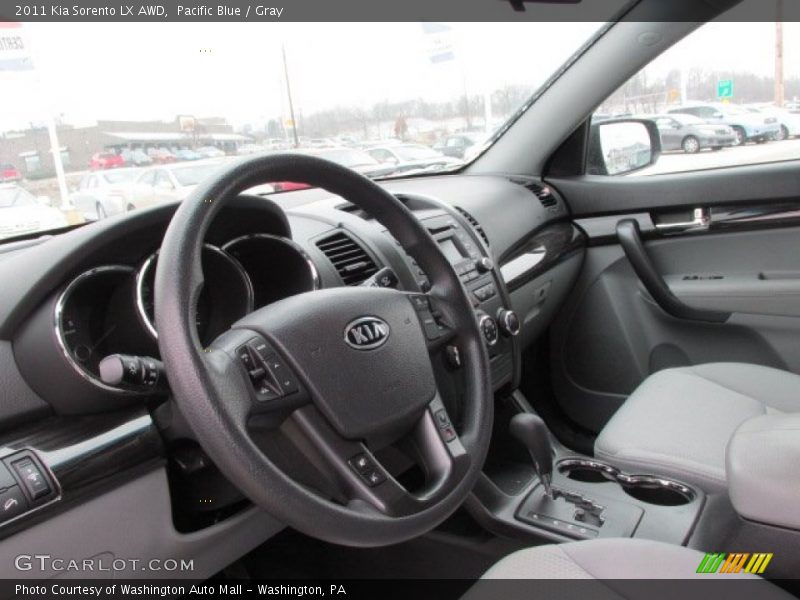 Pacific Blue / Gray 2011 Kia Sorento LX AWD