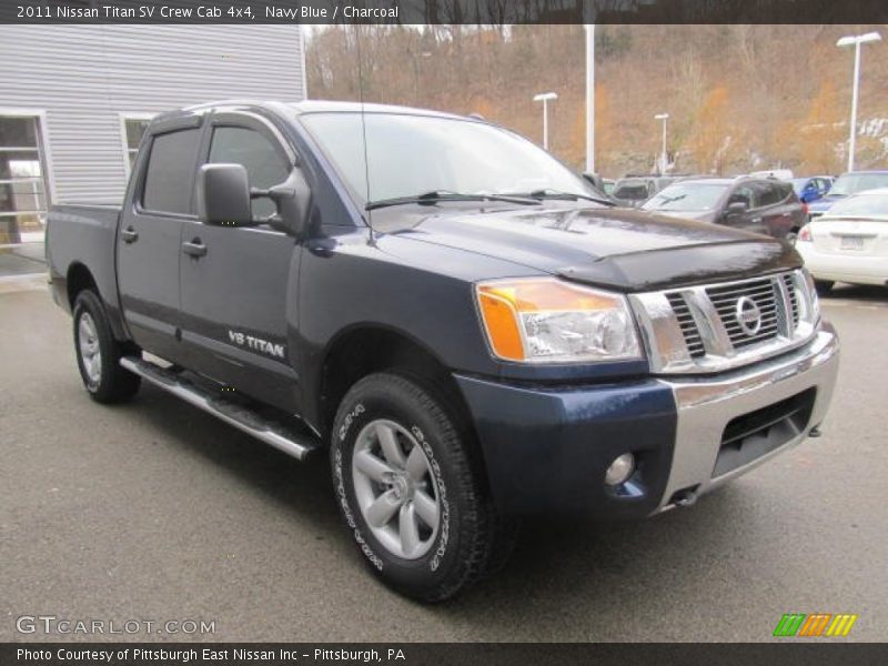 Navy Blue / Charcoal 2011 Nissan Titan SV Crew Cab 4x4