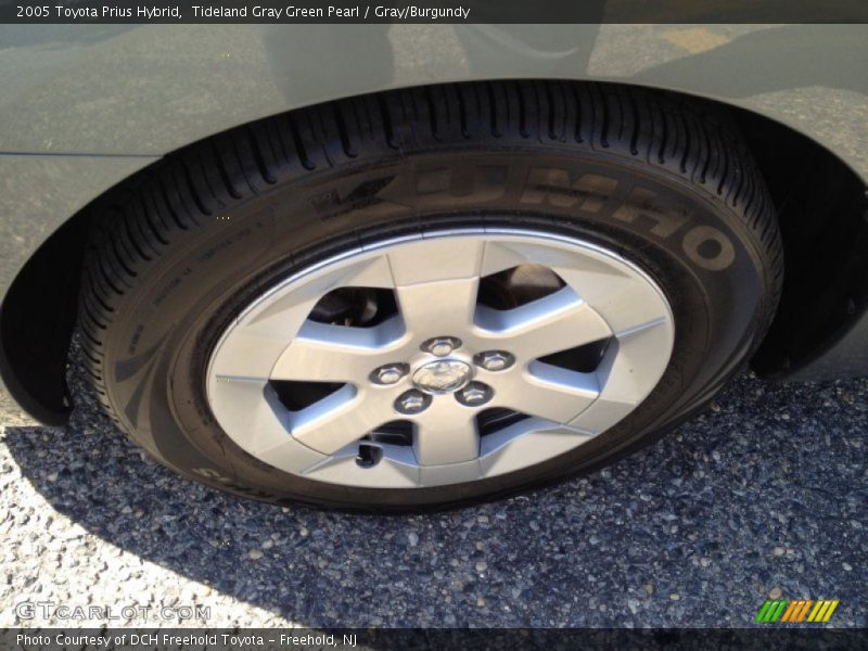 Tideland Gray Green Pearl / Gray/Burgundy 2005 Toyota Prius Hybrid