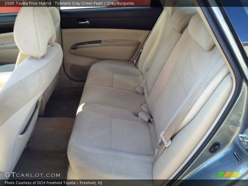 Tideland Gray Green Pearl / Gray/Burgundy 2005 Toyota Prius Hybrid