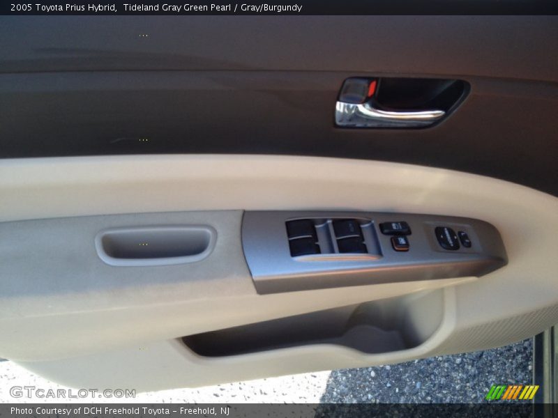 Tideland Gray Green Pearl / Gray/Burgundy 2005 Toyota Prius Hybrid