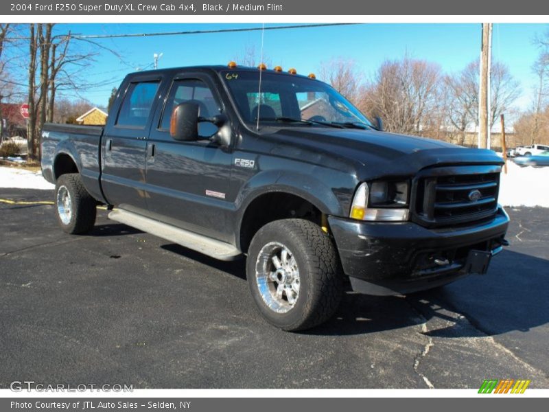 Black / Medium Flint 2004 Ford F250 Super Duty XL Crew Cab 4x4