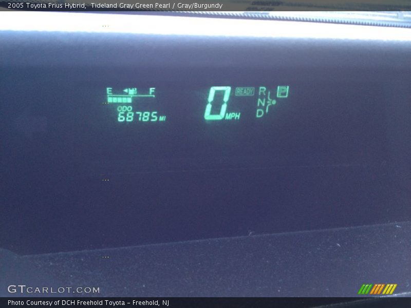 Tideland Gray Green Pearl / Gray/Burgundy 2005 Toyota Prius Hybrid