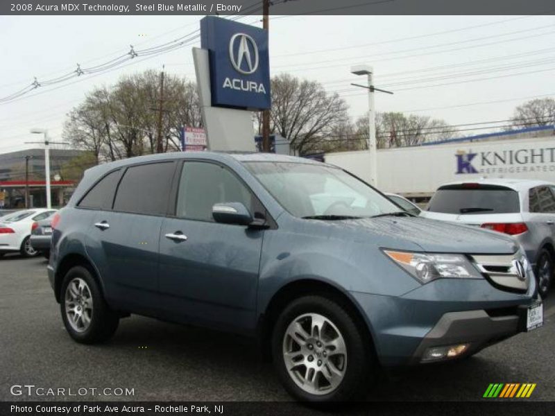 Steel Blue Metallic / Ebony 2008 Acura MDX Technology