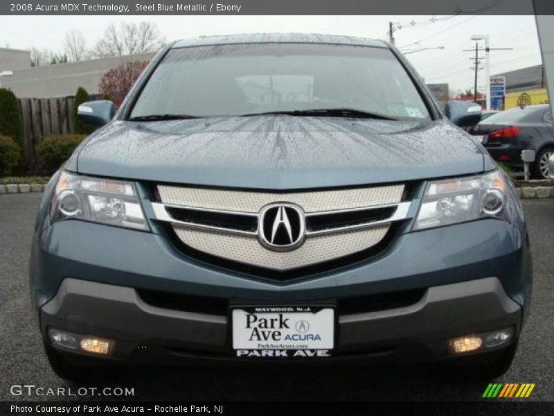 Steel Blue Metallic / Ebony 2008 Acura MDX Technology