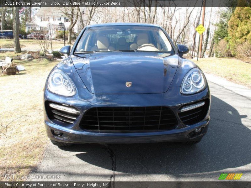 Dark Blue Metallic / Luxor Beige 2011 Porsche Cayenne Turbo