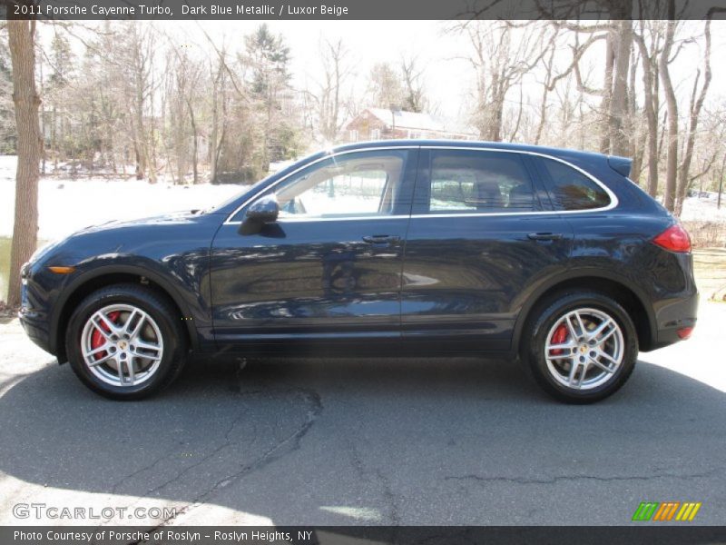 Dark Blue Metallic / Luxor Beige 2011 Porsche Cayenne Turbo