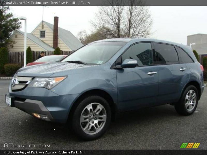 Steel Blue Metallic / Ebony 2008 Acura MDX Technology