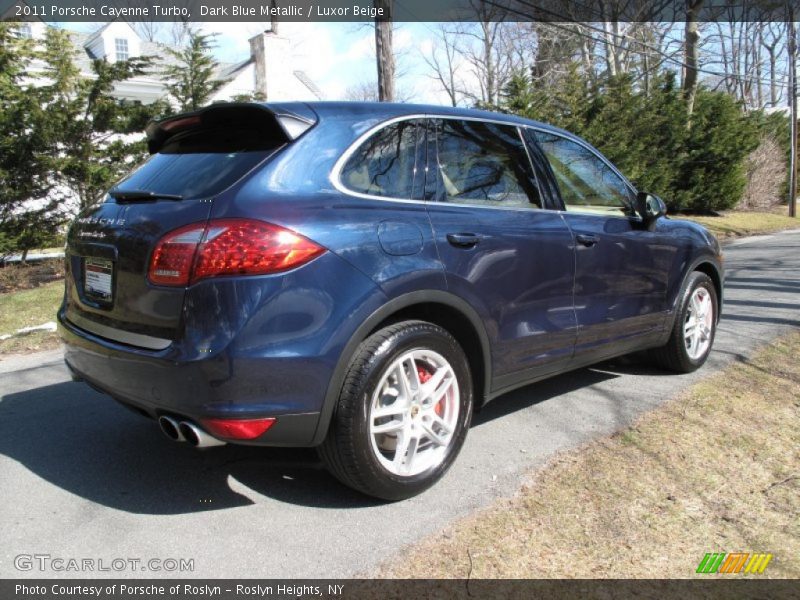 Dark Blue Metallic / Luxor Beige 2011 Porsche Cayenne Turbo
