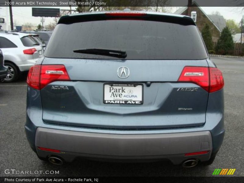 Steel Blue Metallic / Ebony 2008 Acura MDX Technology