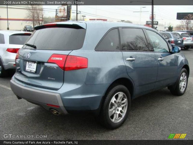 Steel Blue Metallic / Ebony 2008 Acura MDX Technology