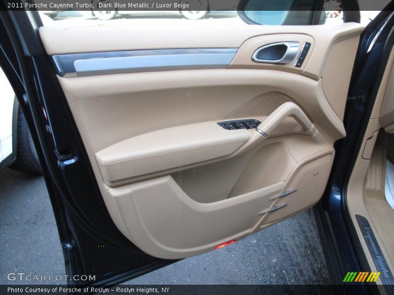 Dark Blue Metallic / Luxor Beige 2011 Porsche Cayenne Turbo