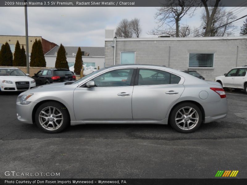 Radiant Silver Metallic / Charcoal 2009 Nissan Maxima 3.5 SV Premium