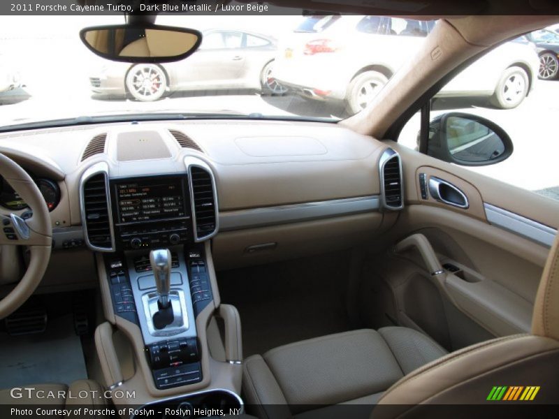 Dark Blue Metallic / Luxor Beige 2011 Porsche Cayenne Turbo