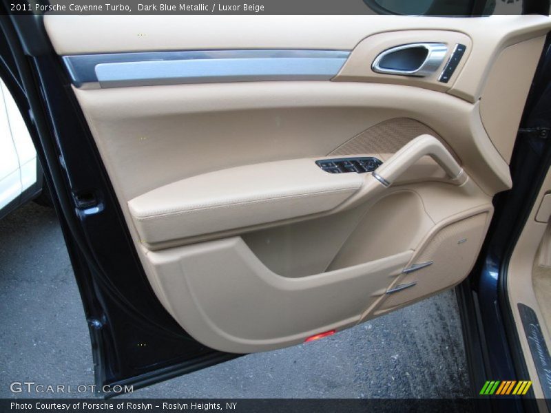 Dark Blue Metallic / Luxor Beige 2011 Porsche Cayenne Turbo