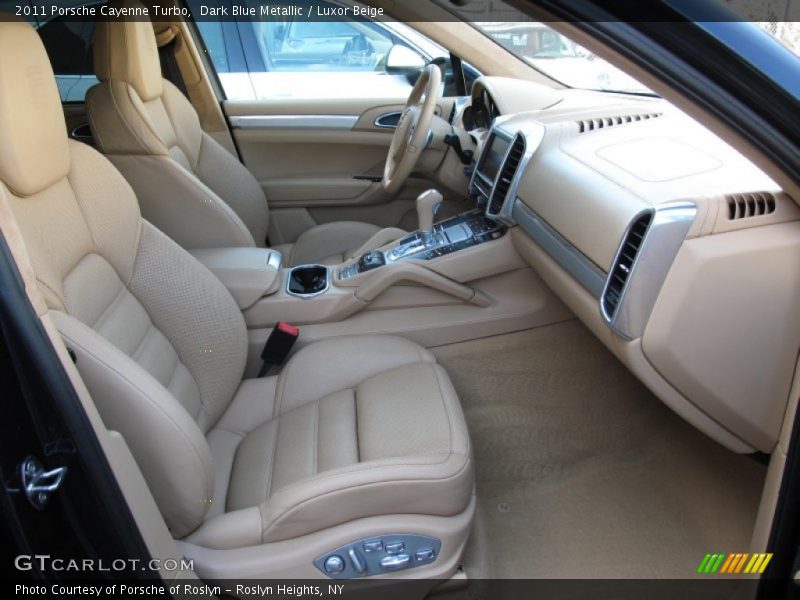 Dark Blue Metallic / Luxor Beige 2011 Porsche Cayenne Turbo