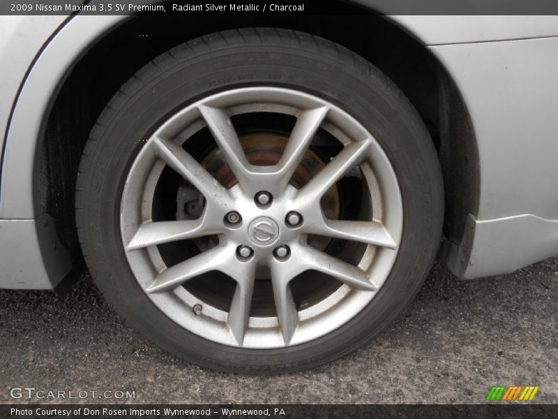 Radiant Silver Metallic / Charcoal 2009 Nissan Maxima 3.5 SV Premium