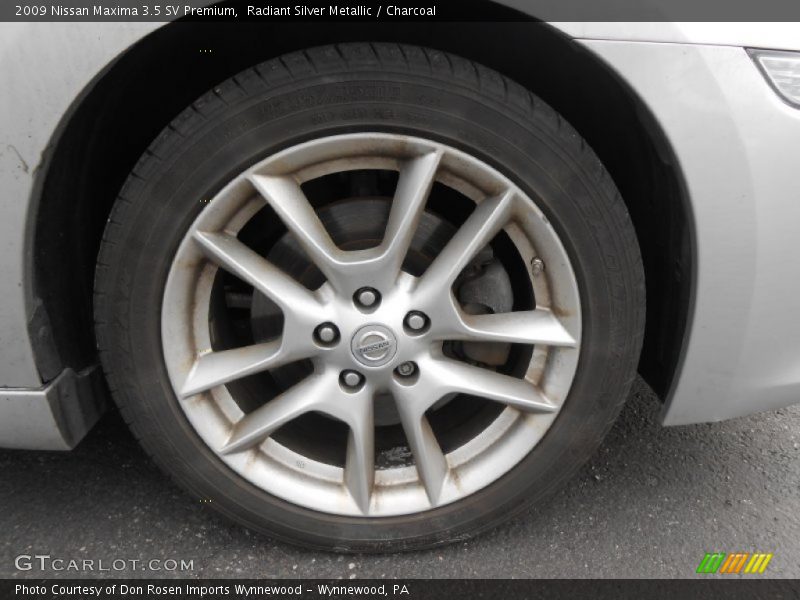 Radiant Silver Metallic / Charcoal 2009 Nissan Maxima 3.5 SV Premium