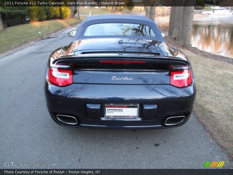 Dark Blue Metallic / Natural Brown 2011 Porsche 911 Turbo Cabriolet