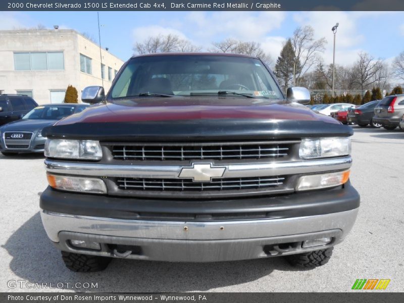 Dark Carmine Red Metallic / Graphite 2000 Chevrolet Silverado 1500 LS Extended Cab 4x4