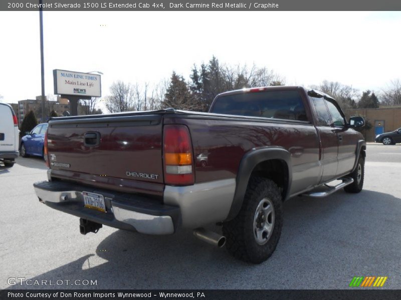 Dark Carmine Red Metallic / Graphite 2000 Chevrolet Silverado 1500 LS Extended Cab 4x4