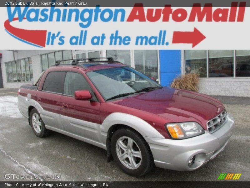 Regatta Red Pearl / Gray 2003 Subaru Baja