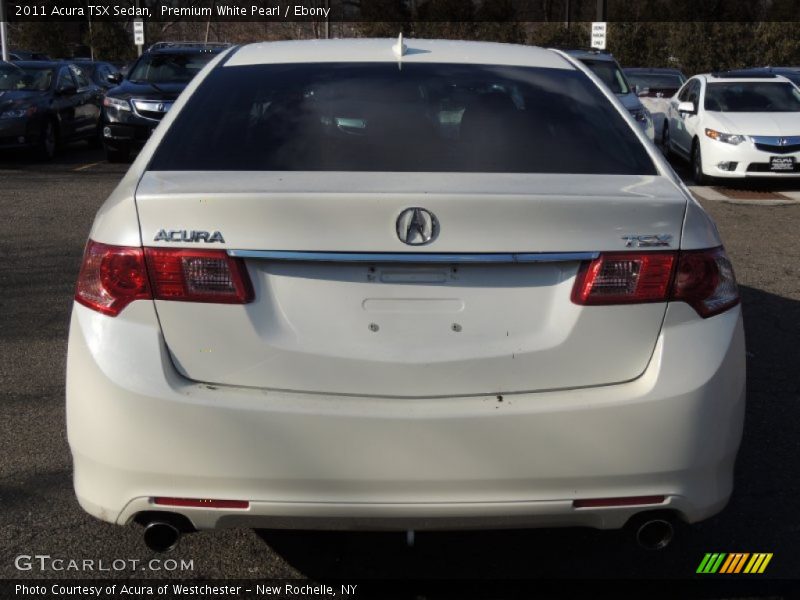 Premium White Pearl / Ebony 2011 Acura TSX Sedan