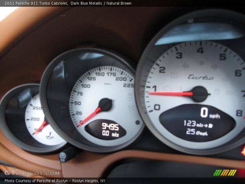 Dark Blue Metallic / Natural Brown 2011 Porsche 911 Turbo Cabriolet