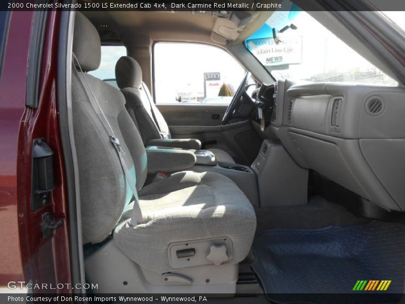 Dark Carmine Red Metallic / Graphite 2000 Chevrolet Silverado 1500 LS Extended Cab 4x4