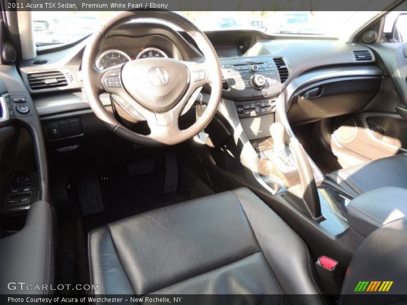 Premium White Pearl / Ebony 2011 Acura TSX Sedan