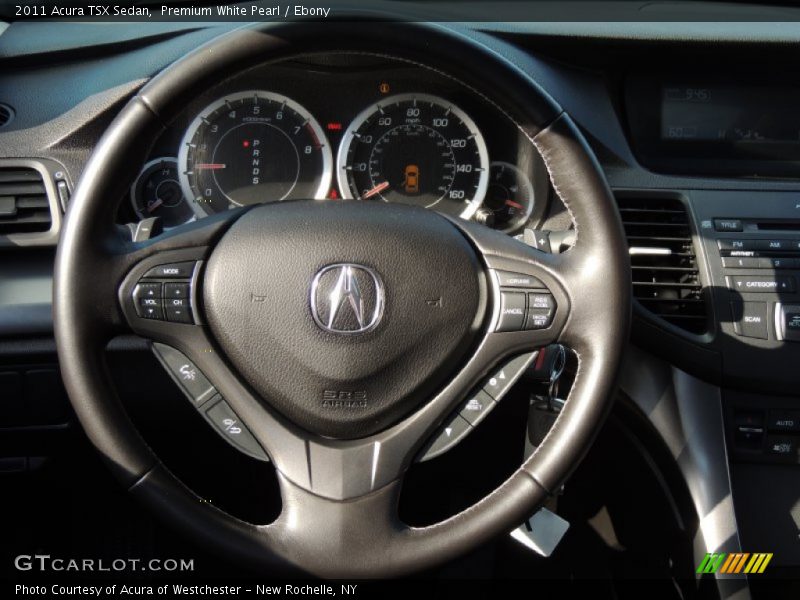 Premium White Pearl / Ebony 2011 Acura TSX Sedan