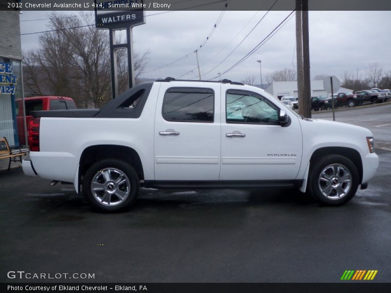Summit White / Ebony 2012 Chevrolet Avalanche LS 4x4