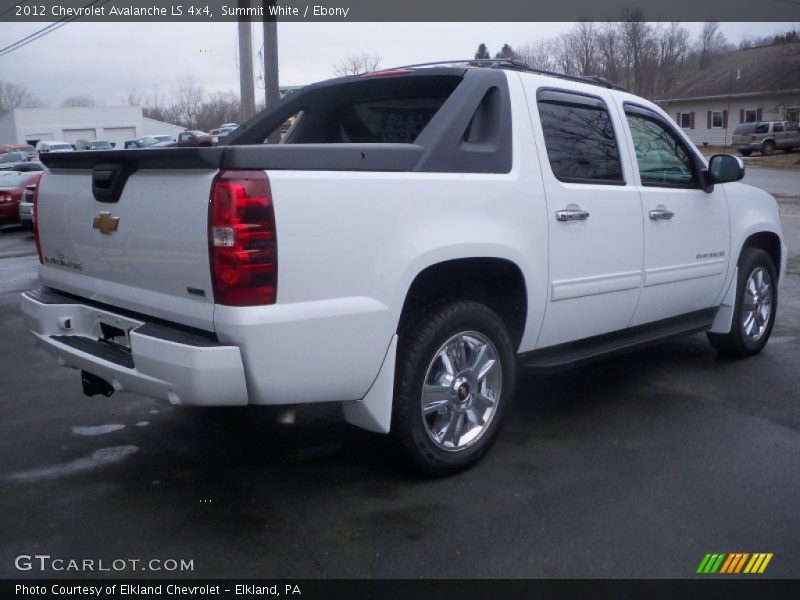 Summit White / Ebony 2012 Chevrolet Avalanche LS 4x4