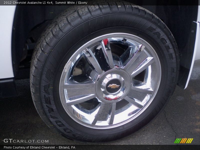Summit White / Ebony 2012 Chevrolet Avalanche LS 4x4
