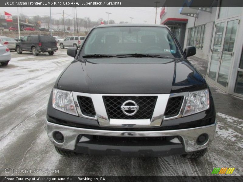 Super Black / Graphite 2010 Nissan Frontier SE V6 King Cab 4x4