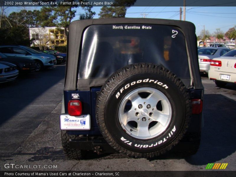 Patriot Blue Pearl / Agate Black 2002 Jeep Wrangler Sport 4x4