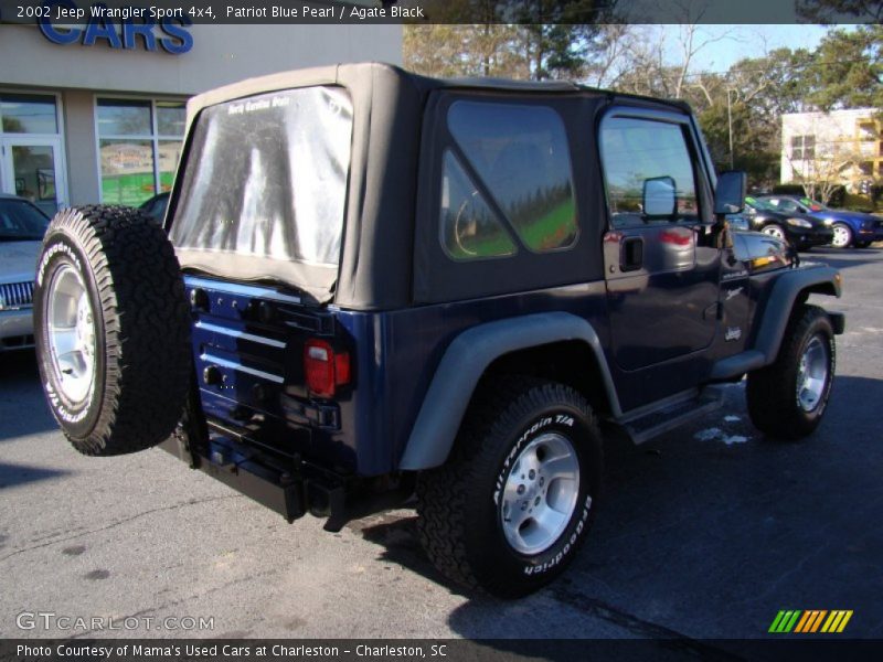 Patriot Blue Pearl / Agate Black 2002 Jeep Wrangler Sport 4x4