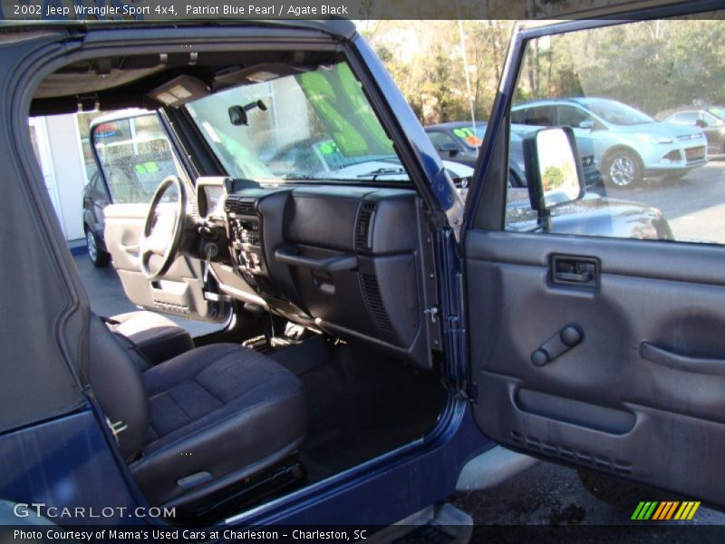 Patriot Blue Pearl / Agate Black 2002 Jeep Wrangler Sport 4x4
