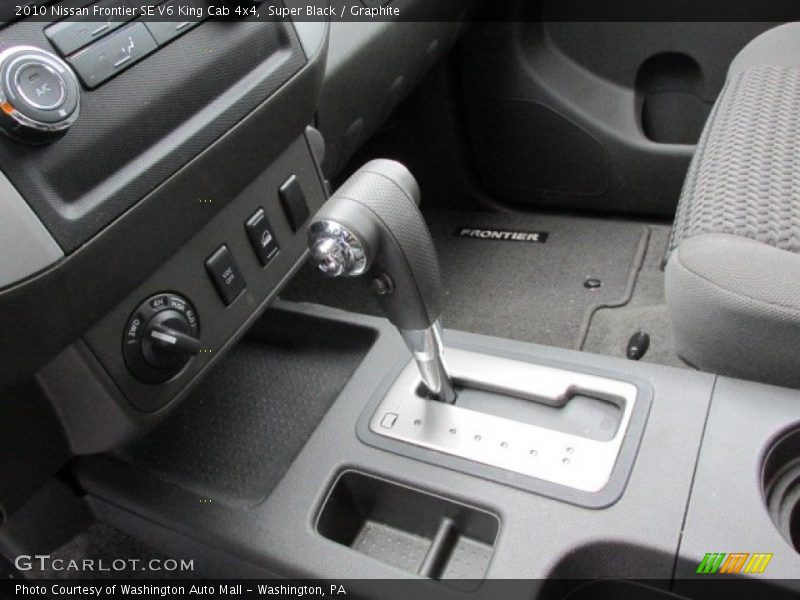 Super Black / Graphite 2010 Nissan Frontier SE V6 King Cab 4x4