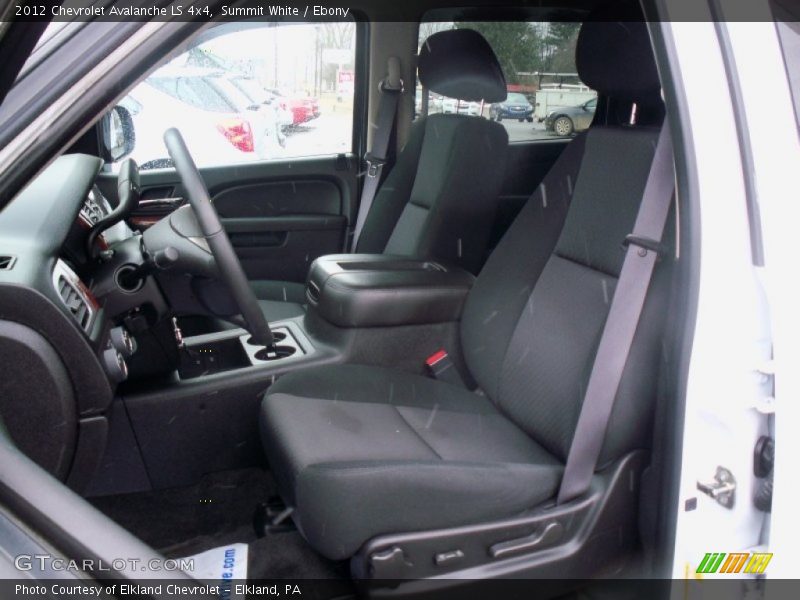 Summit White / Ebony 2012 Chevrolet Avalanche LS 4x4