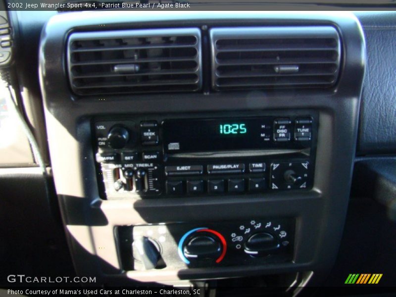 Patriot Blue Pearl / Agate Black 2002 Jeep Wrangler Sport 4x4