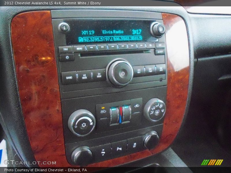 Summit White / Ebony 2012 Chevrolet Avalanche LS 4x4