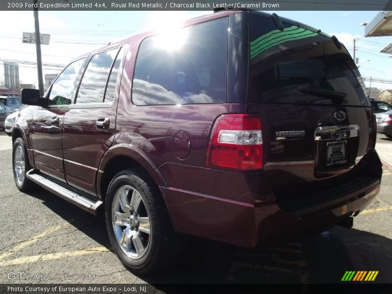 Royal Red Metallic / Charcoal Black Leather/Caramel Brown 2009 Ford Expedition Limited 4x4