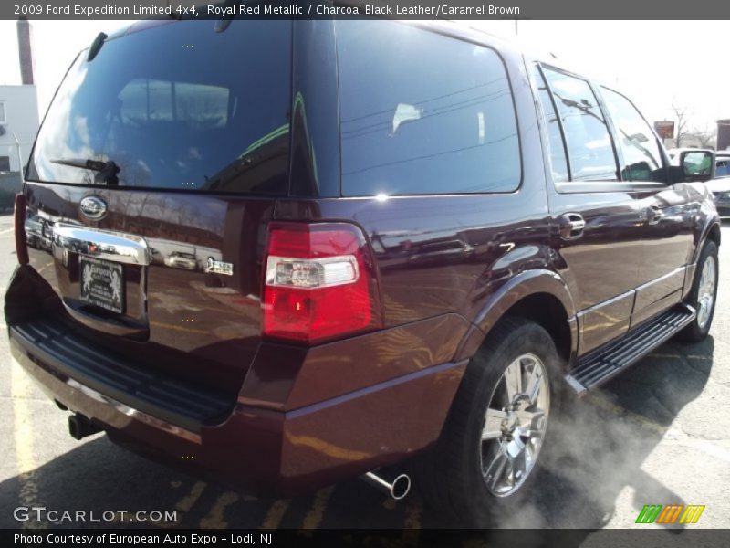 Royal Red Metallic / Charcoal Black Leather/Caramel Brown 2009 Ford Expedition Limited 4x4