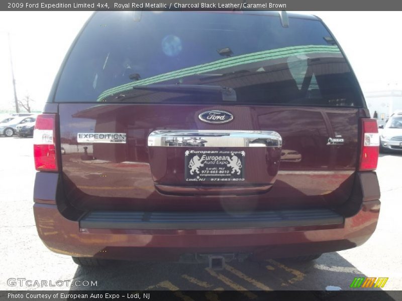 Royal Red Metallic / Charcoal Black Leather/Caramel Brown 2009 Ford Expedition Limited 4x4