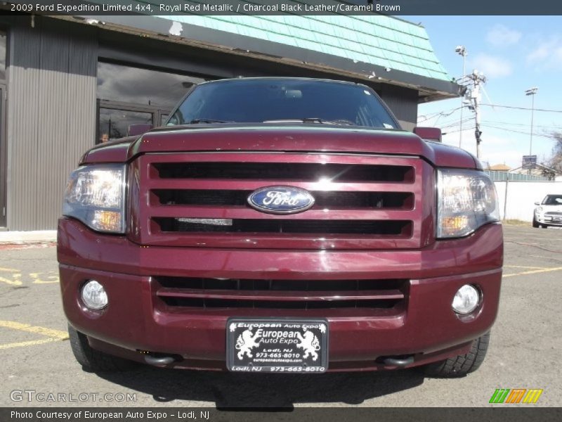 Royal Red Metallic / Charcoal Black Leather/Caramel Brown 2009 Ford Expedition Limited 4x4