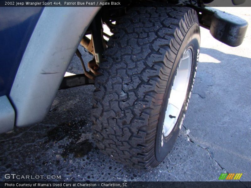 Patriot Blue Pearl / Agate Black 2002 Jeep Wrangler Sport 4x4