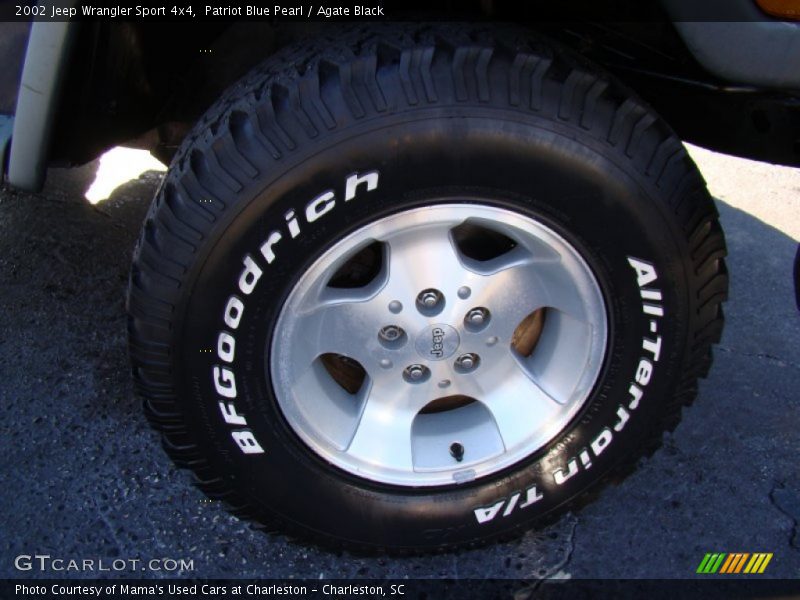 Patriot Blue Pearl / Agate Black 2002 Jeep Wrangler Sport 4x4